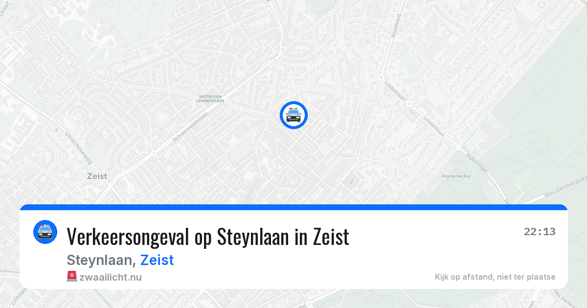 Verkeersongeval op Steynlaan in Zeist — 3 jun 2026