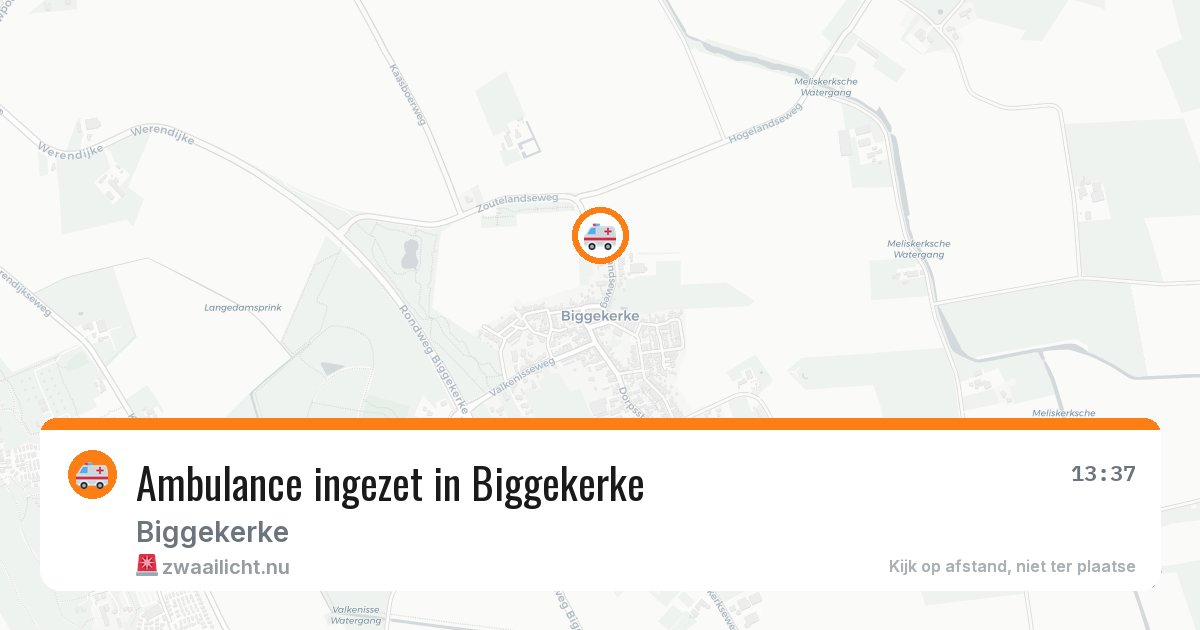 Ambulance ingezet in Biggekerke — 22 mei 2026