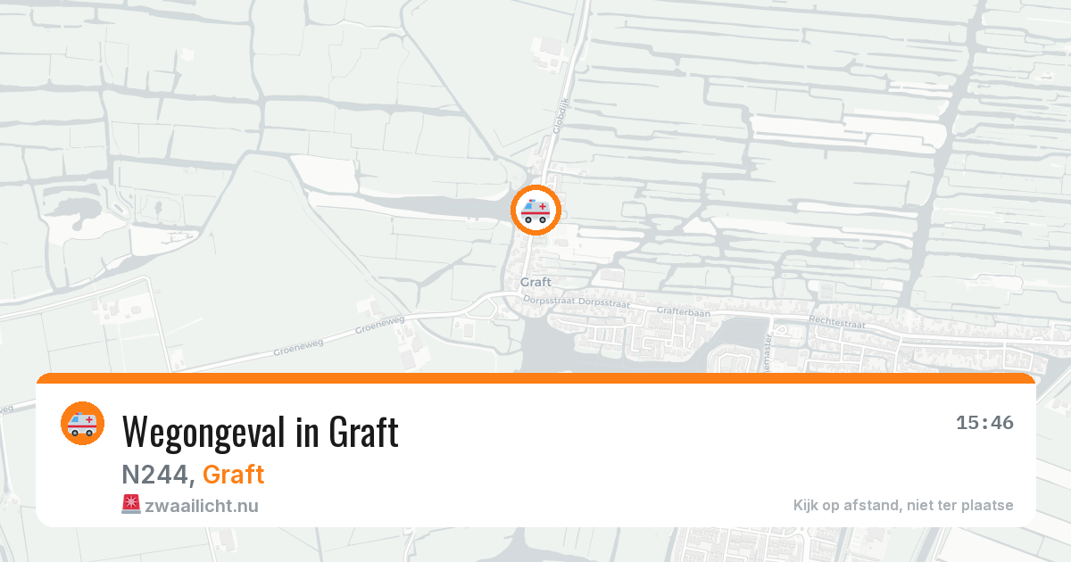 Wegongeval in Graft — 25 mrt 2026