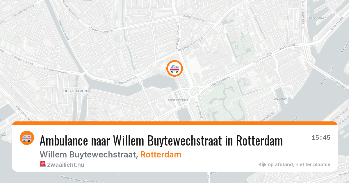 Ambulance naar Willem Buytewechstraat in Rotterdam — 17 jul 2026
