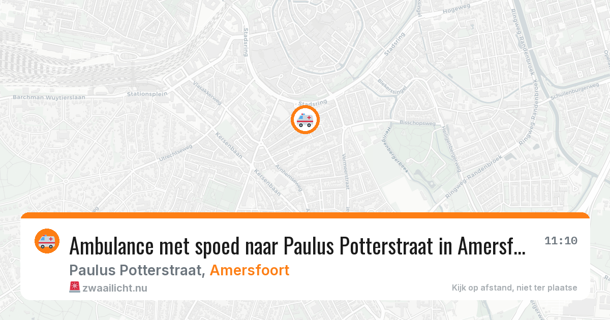 Ambulance met spoed naar Paulus Potterstraat in Amersfoort — 2 apr 2026