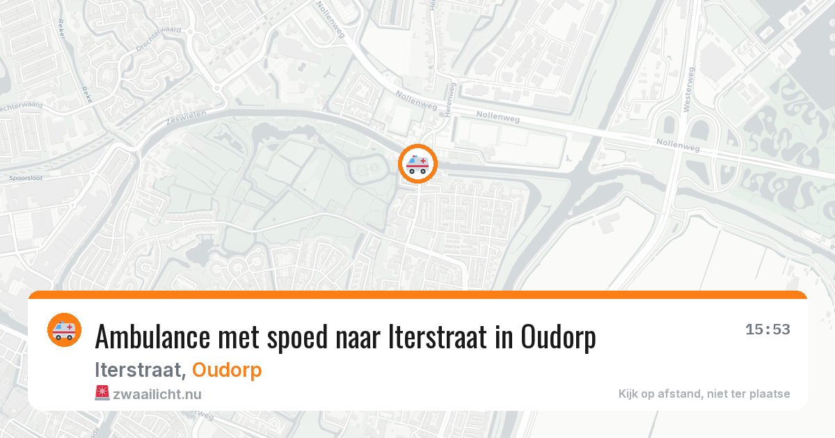 Ambulance met spoed naar Iterstraat in Oudorp — 6 mei 2026