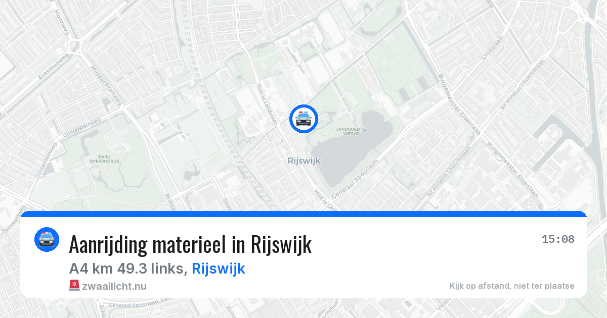 Aanrijding materieel in Rijswijk — 17 jul 2026
