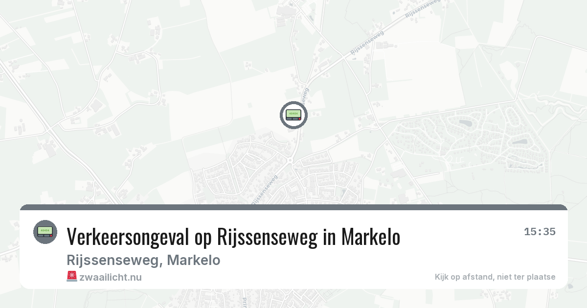 Verkeersongeval op Rijssenseweg in Markelo — 13 mrt 2026