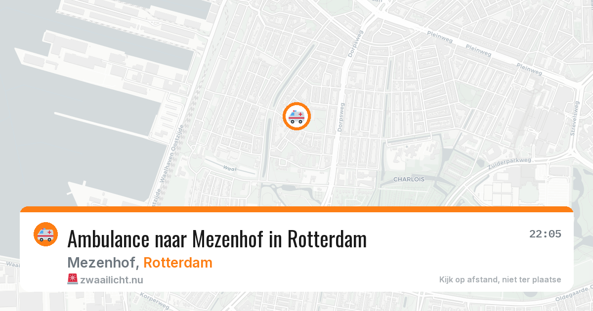 Ambulance naar Mezenhof in Rotterdam — 19 jul 2026