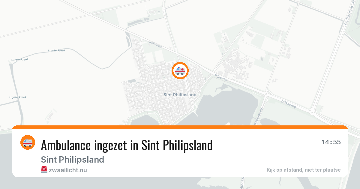 Ambulance ingezet in Sint Philipsland — 14 mrt 2026