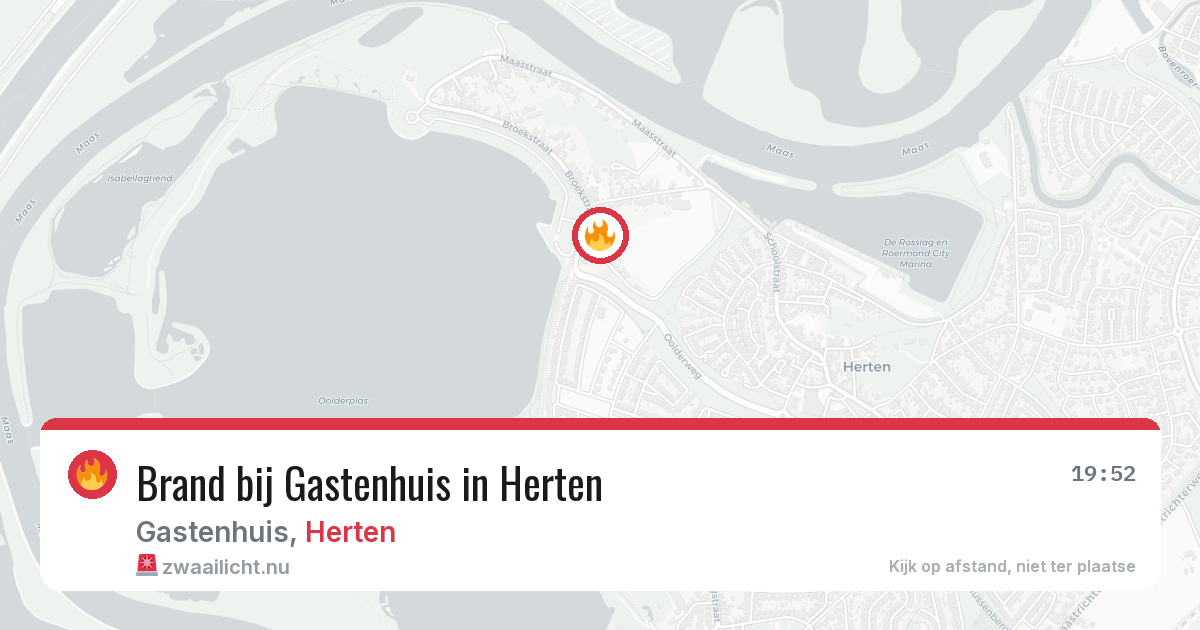 Brand bij Gastenhuis in Herten — 13 apr 2026
