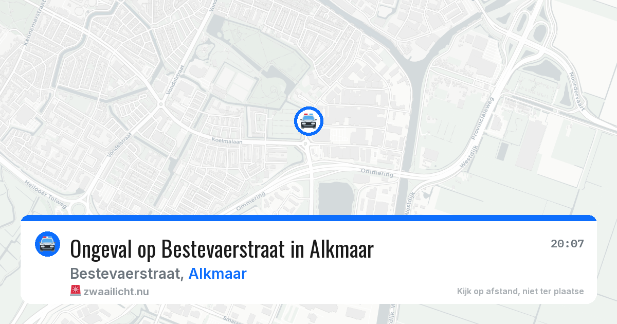 Ongeval op Bestevaerstraat in Alkmaar — 30 mei 2026