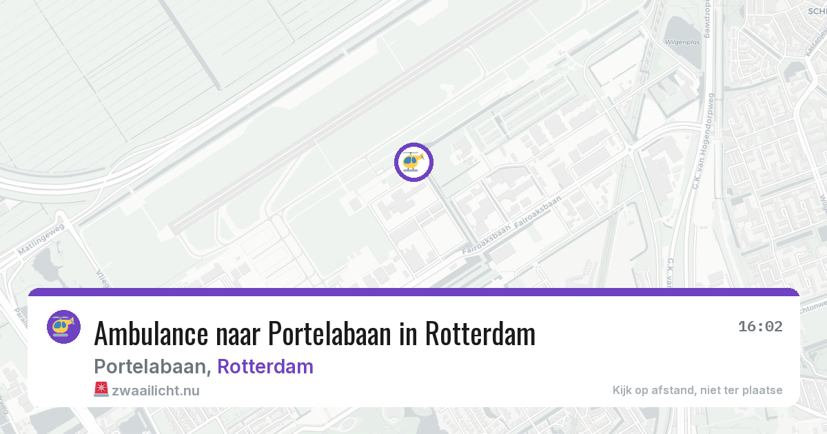 Ambulance naar Portelabaan in Rotterdam — 24 jul 2026