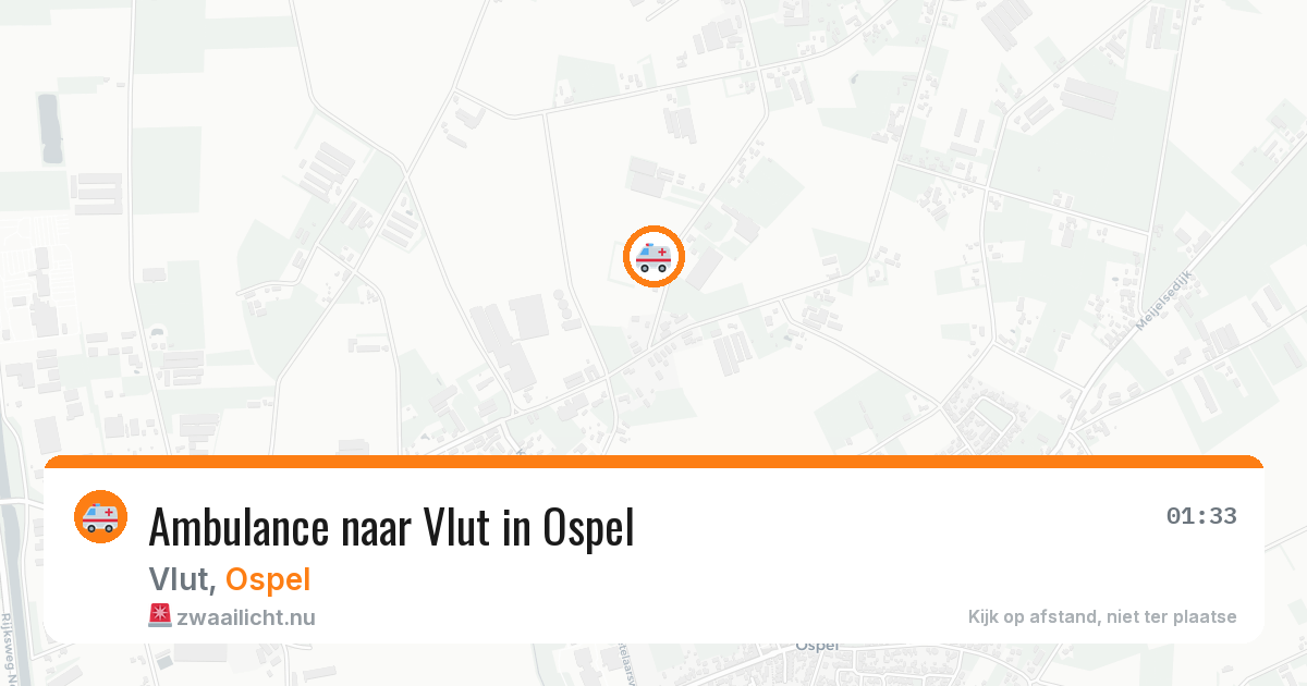 Ambulance naar Vlut in Ospel — 18 jul 2026