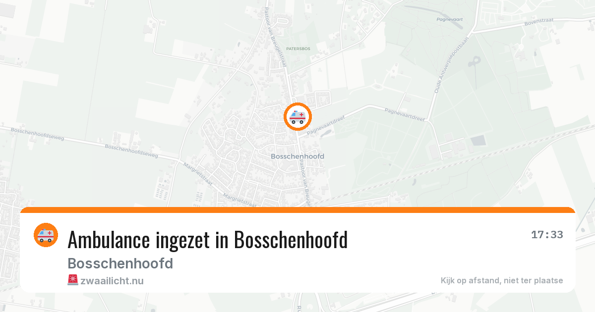 Ambulance ingezet in Bosschenhoofd — 21 apr 2026