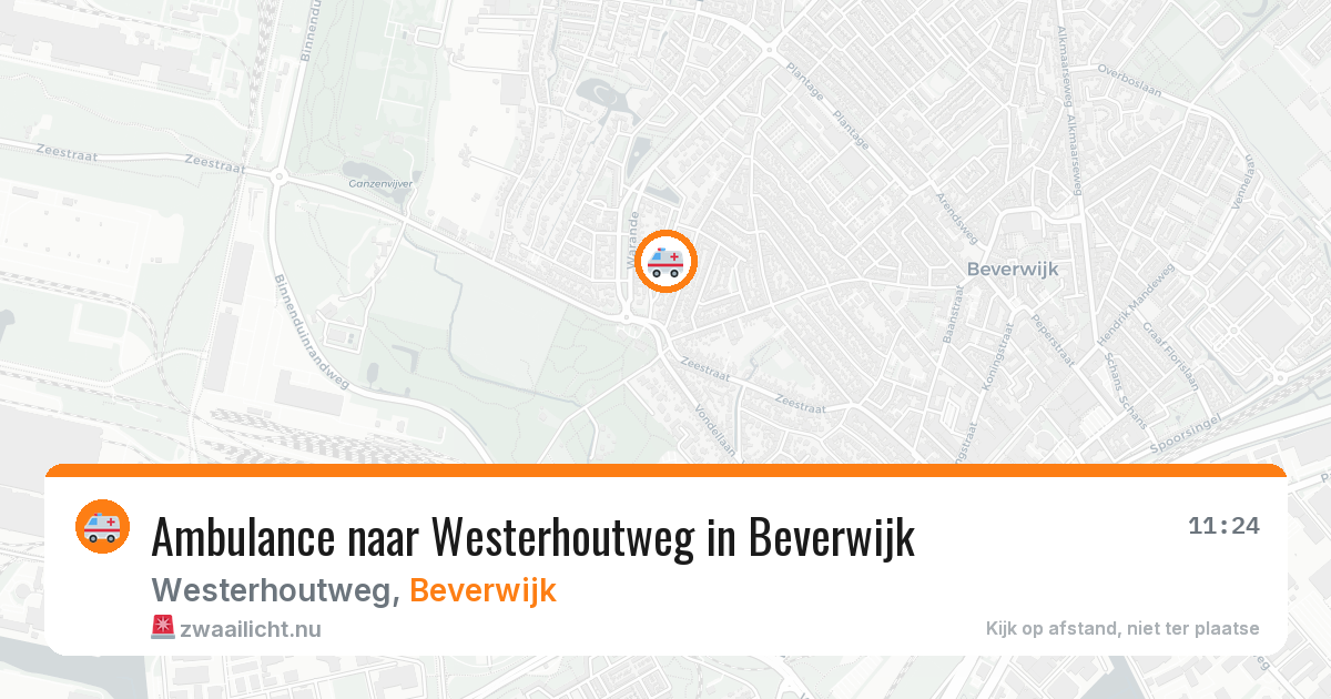 Ambulance naar Westerhoutweg in Beverwijk — 20 mrt 2026