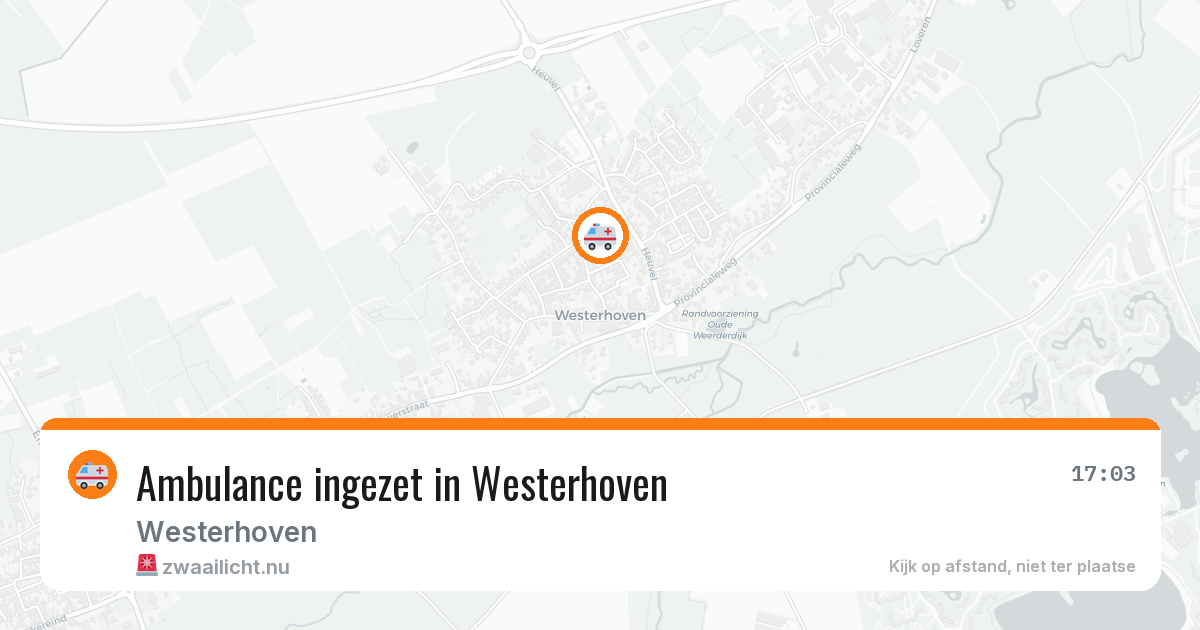 Ambulance ingezet in Westerhoven — 14 jul 2026