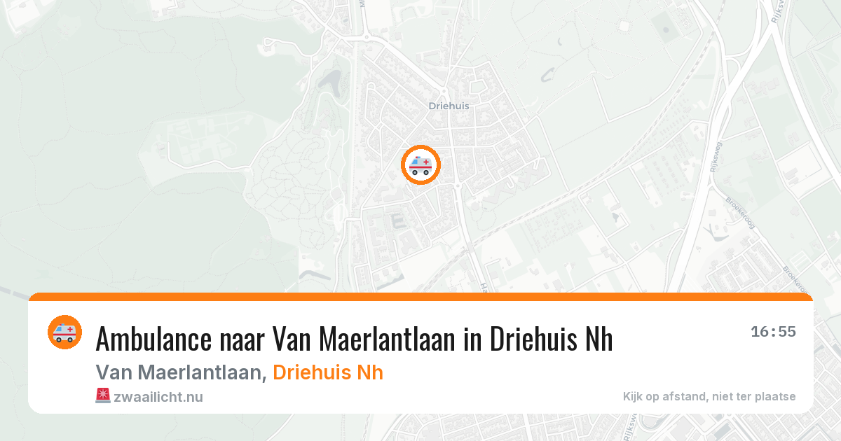 Ambulance naar Van Maerlantlaan in Driehuis Nh — 10 jul 2026