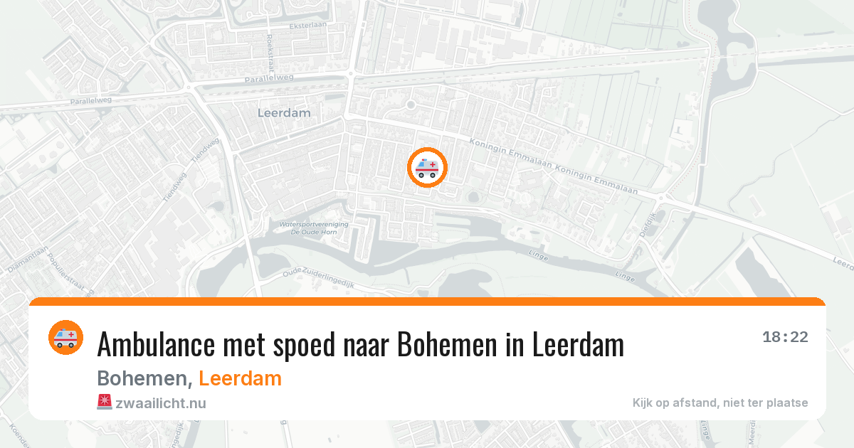 Ambulance met spoed naar Bohemen in Leerdam — 27 mrt 2026