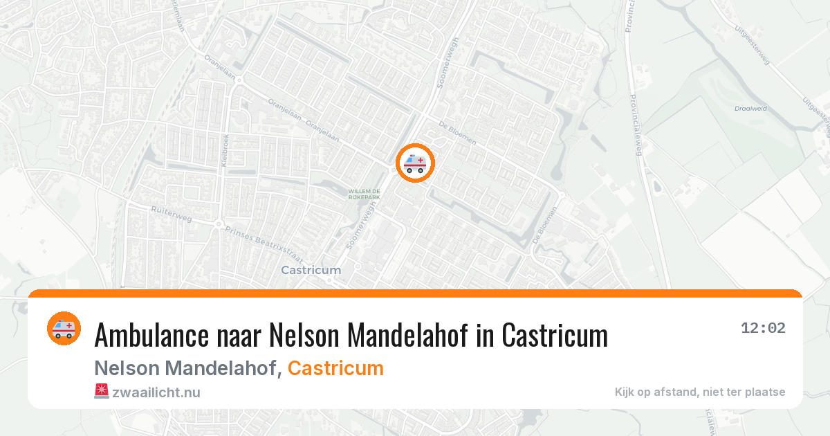 Ambulance naar Nelson Mandelahof in Castricum — 13 jul 2026