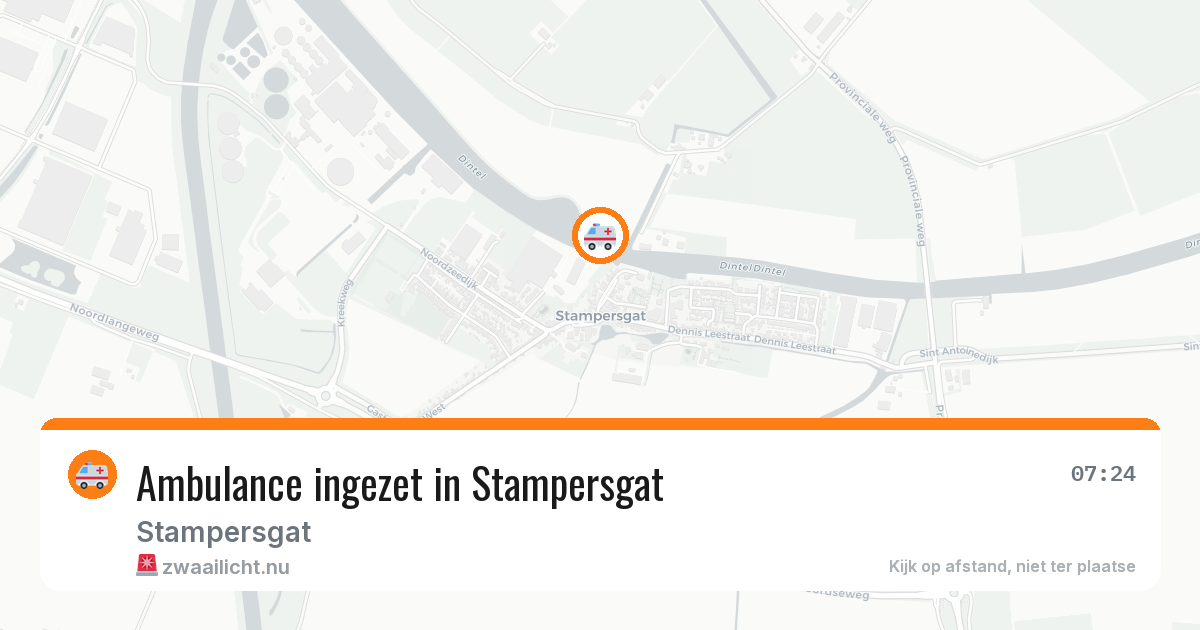Ambulance ingezet in Stampersgat — 16 mei 2026