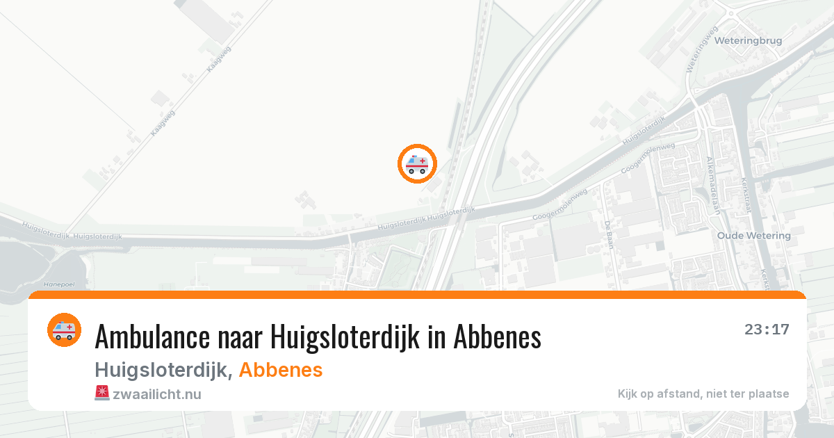 Ambulance naar Huigsloterdijk in Abbenes — 4 apr 2026