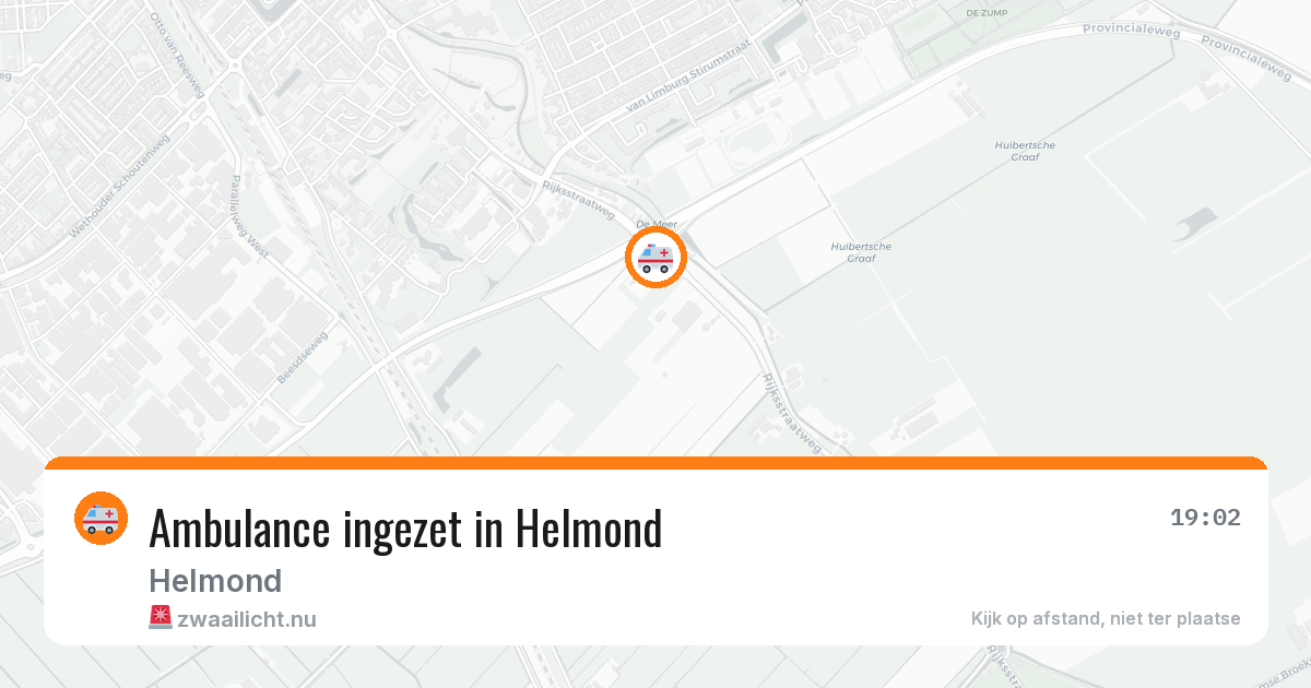 Ambulance ingezet in Helmond — 3 apr 2026