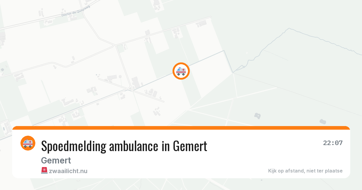 Spoedmelding ambulance in Gemert — 9 jul 2026