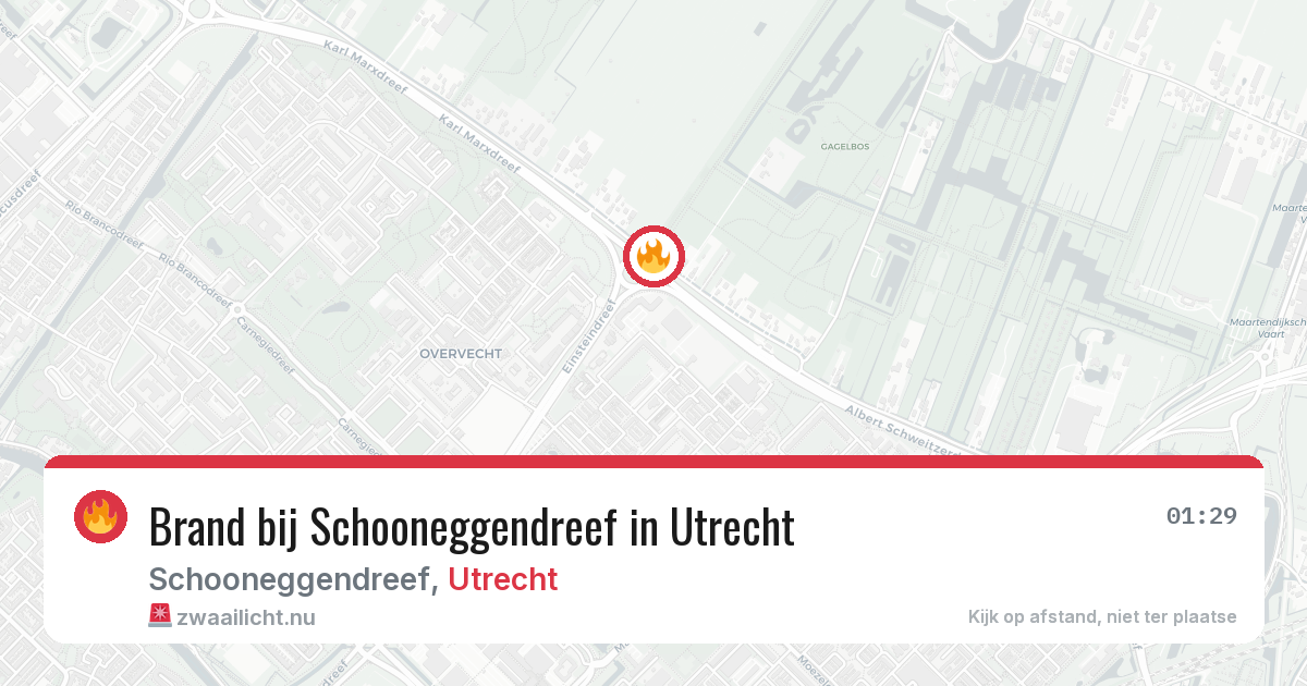 Brand bij Schooneggendreef in Utrecht — 19 jul 2026