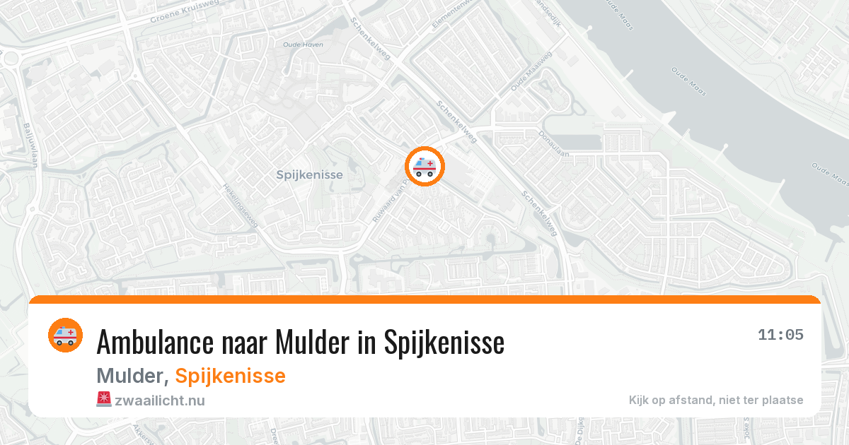 Ambulance naar Mulder in Spijkenisse — 20 mrt 2026