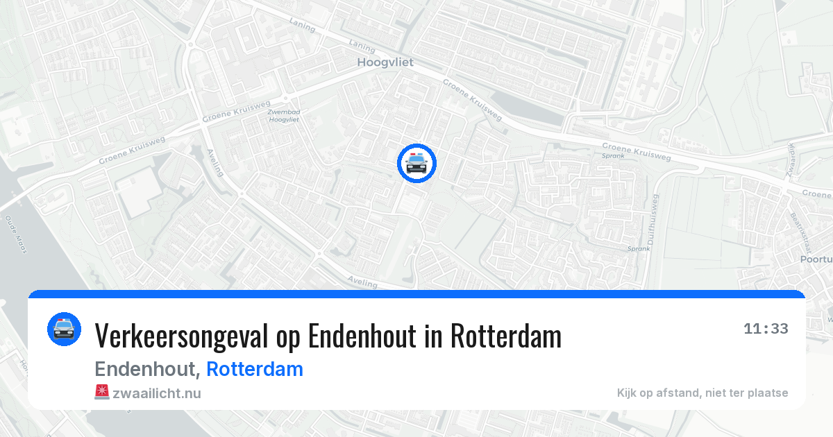 Verkeersongeval op Endenhout in Rotterdam — 13 jul 2026