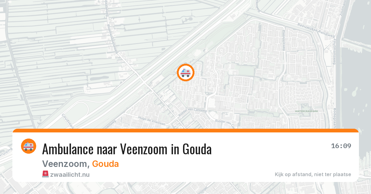 Ambulance naar Veenzoom in Gouda — 26 jul 2026