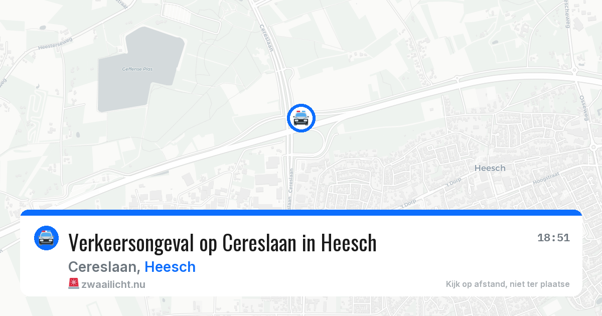 Verkeersongeval op Cereslaan in Heesch — 6 mei 2026
