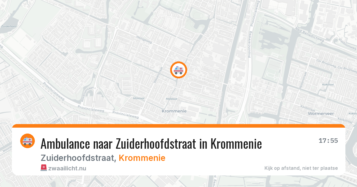 Ambulance naar Zuiderhoofdstraat in Krommenie — 24 jul 2026