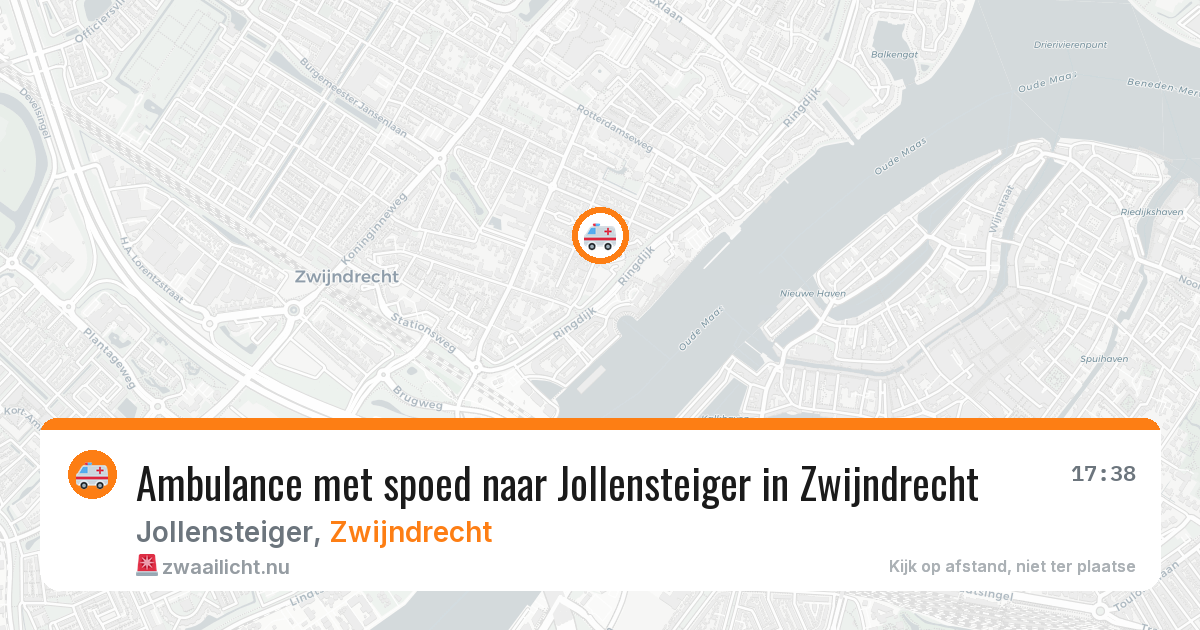 Ambulance met spoed naar Jollensteiger in Zwijndrecht — 12 mei 2026