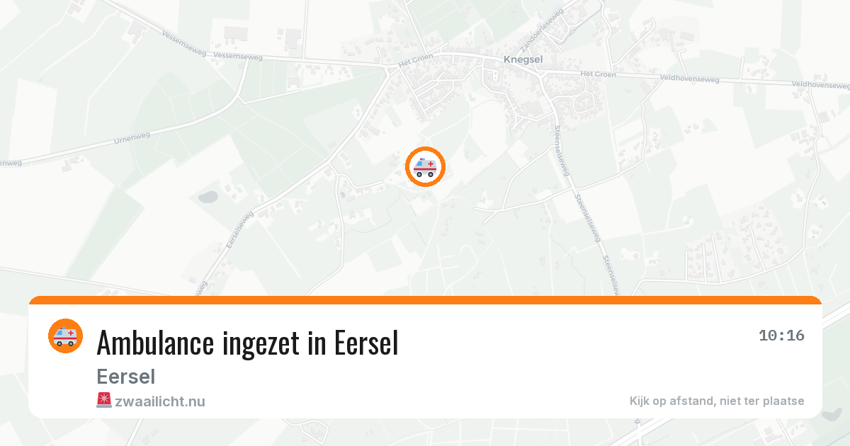 Ambulance ingezet in Eersel — 30 apr 2026
