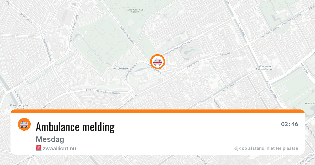 Ambulance melding — 31 mei 2026