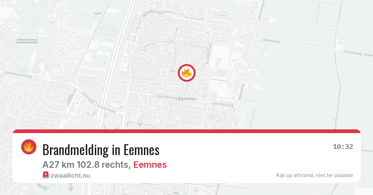 Brandmelding in Eemnes — 14 jul 2026