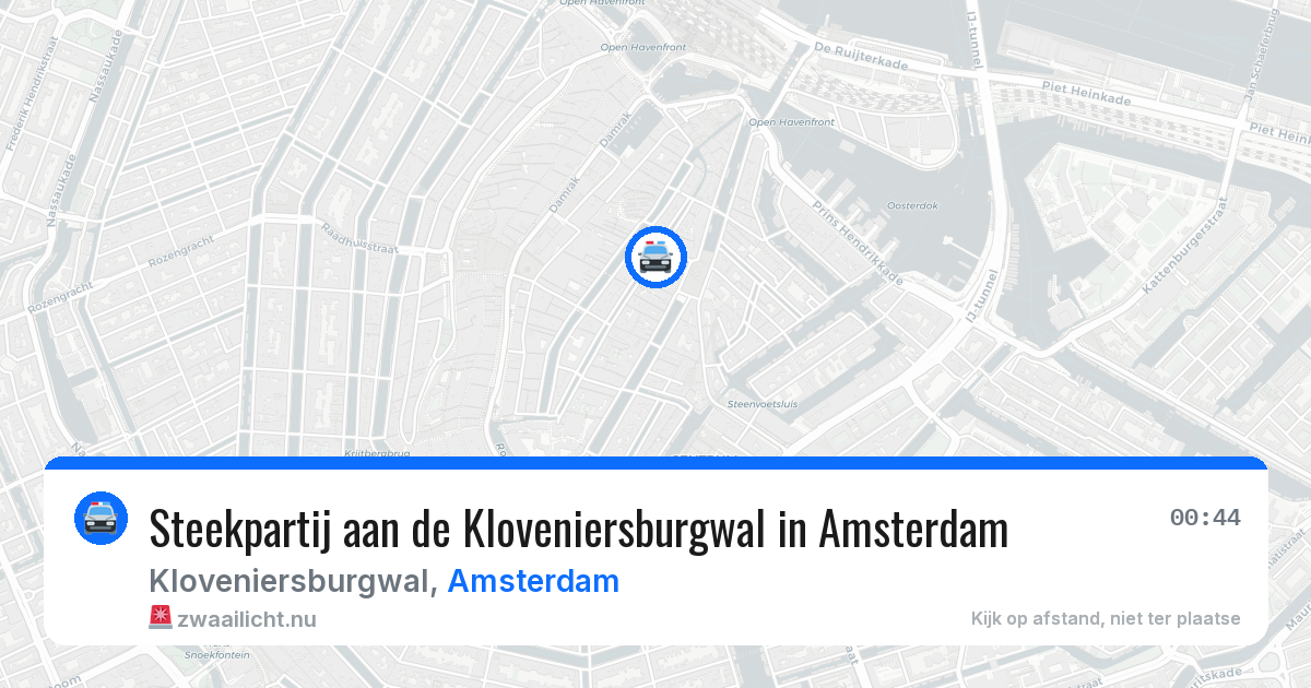 Steekpartij aan de Kloveniersburgwal in Amsterdam — 4 apr 2026