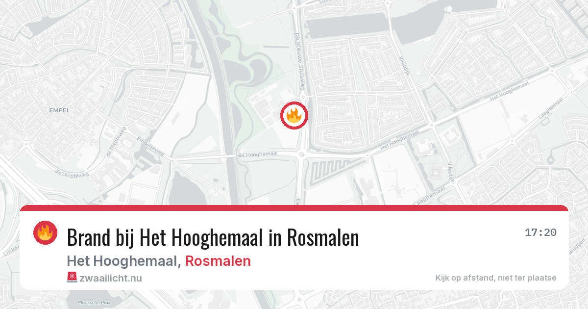 Brand bij Het Hooghemaal in Rosmalen — 10 jul 2026