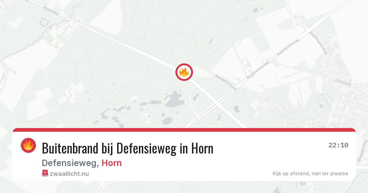 Buitenbrand bij Defensieweg in Horn — 17 apr 2026