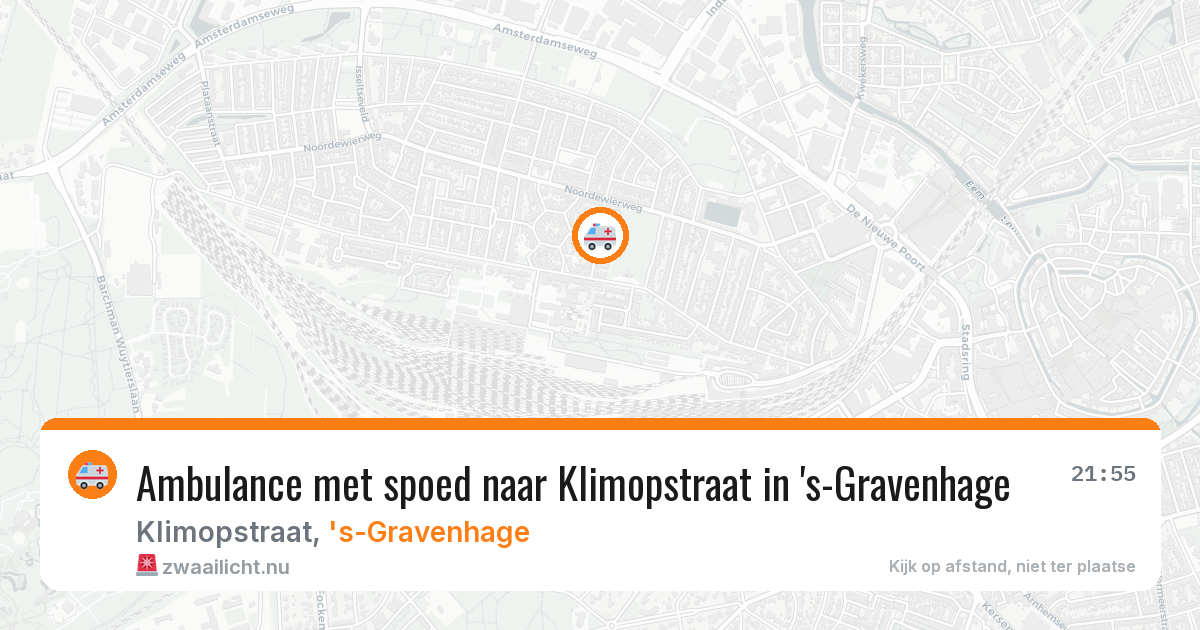 Ambulance met spoed naar Klimopstraat in 's-Gravenhage — 27 mrt 2026