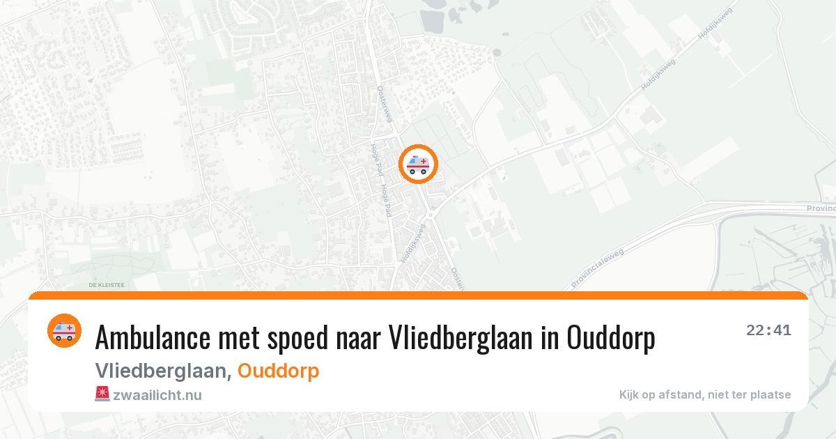 Ambulance met spoed naar Vliedberglaan in Ouddorp — 5 apr 2026