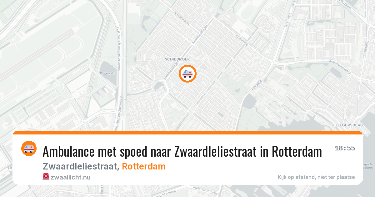 Ambulance met spoed naar Zwaardleliestraat in Rotterdam — 7 apr 2026