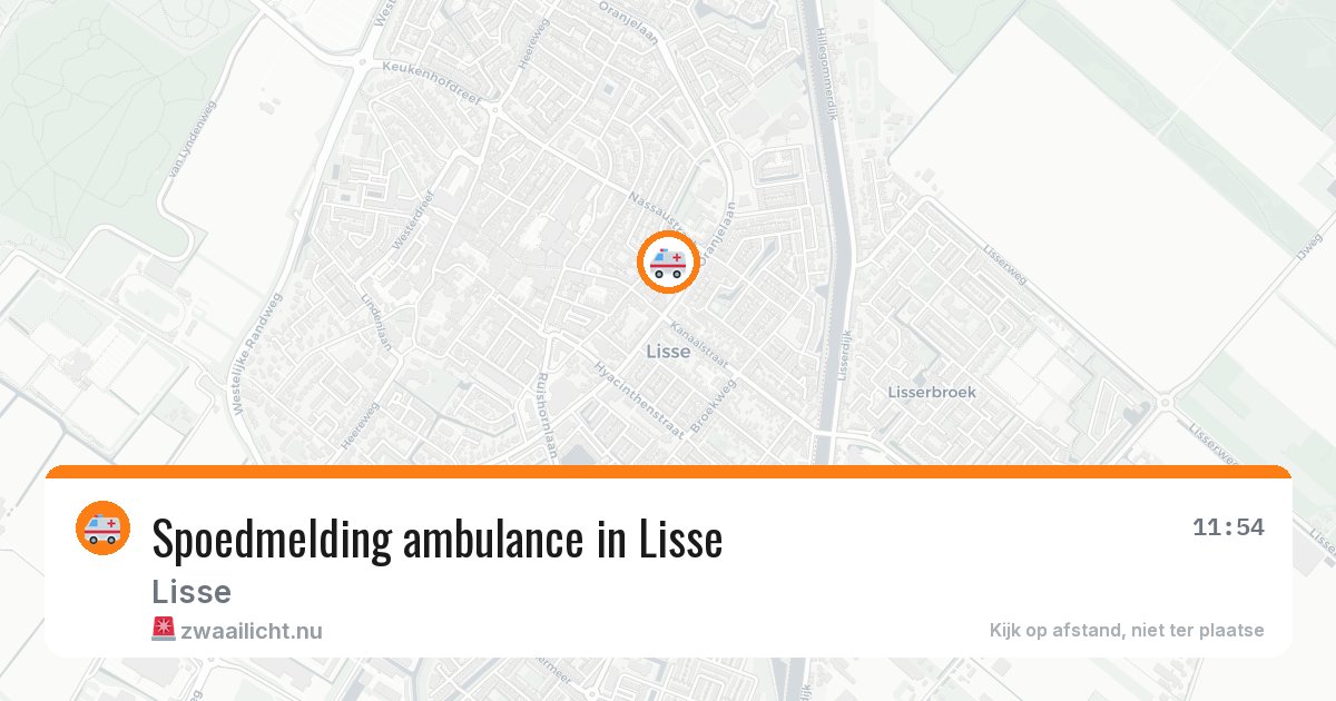 Spoedmelding ambulance in Lisse — 6 mei 2026