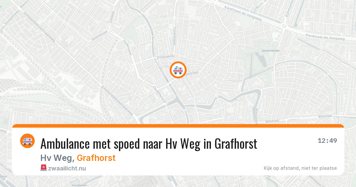 Ambulance met spoed naar Hv Weg in Grafhorst — 18 jan 2026