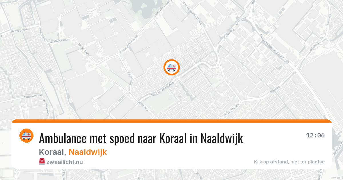 Ambulance met spoed naar Koraal in Naaldwijk — 26 apr 2026