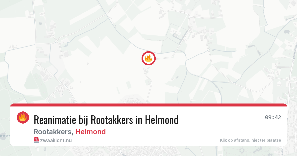 Reanimatie bij Rootakkers in Helmond — 14 jul 2026