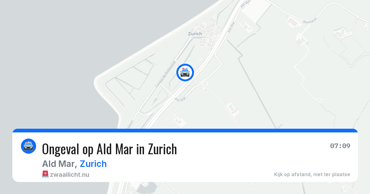 Ongeval op Ald Mar in Zurich — 8 apr 2026