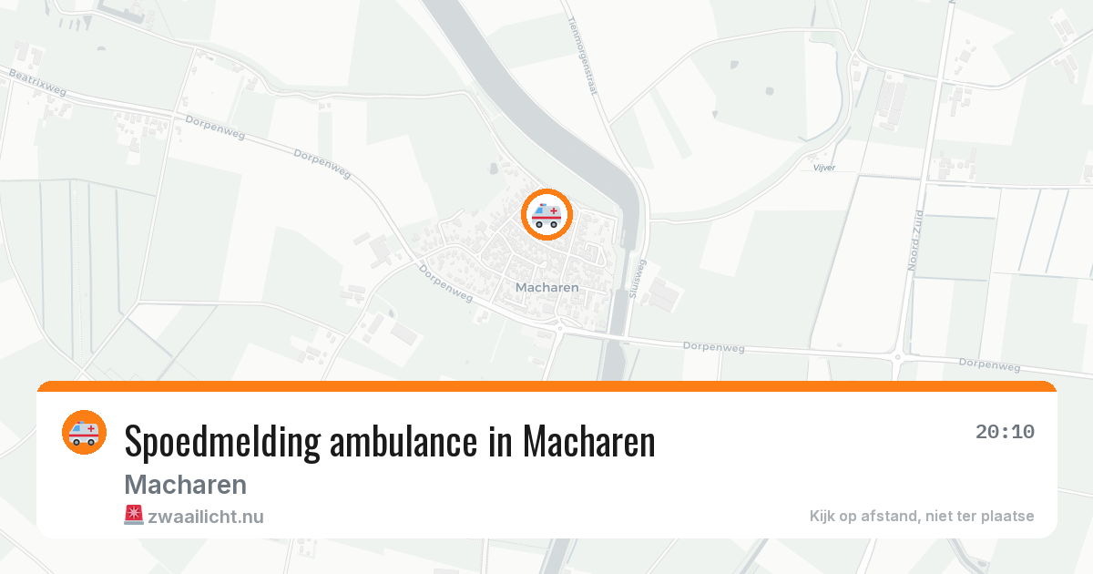 Spoedmelding ambulance in Macharen — 24 jan 2026