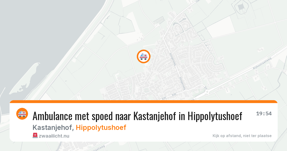 Ambulance met spoed naar Kastanjehof in Hippolytushoef — 20 mei 2026