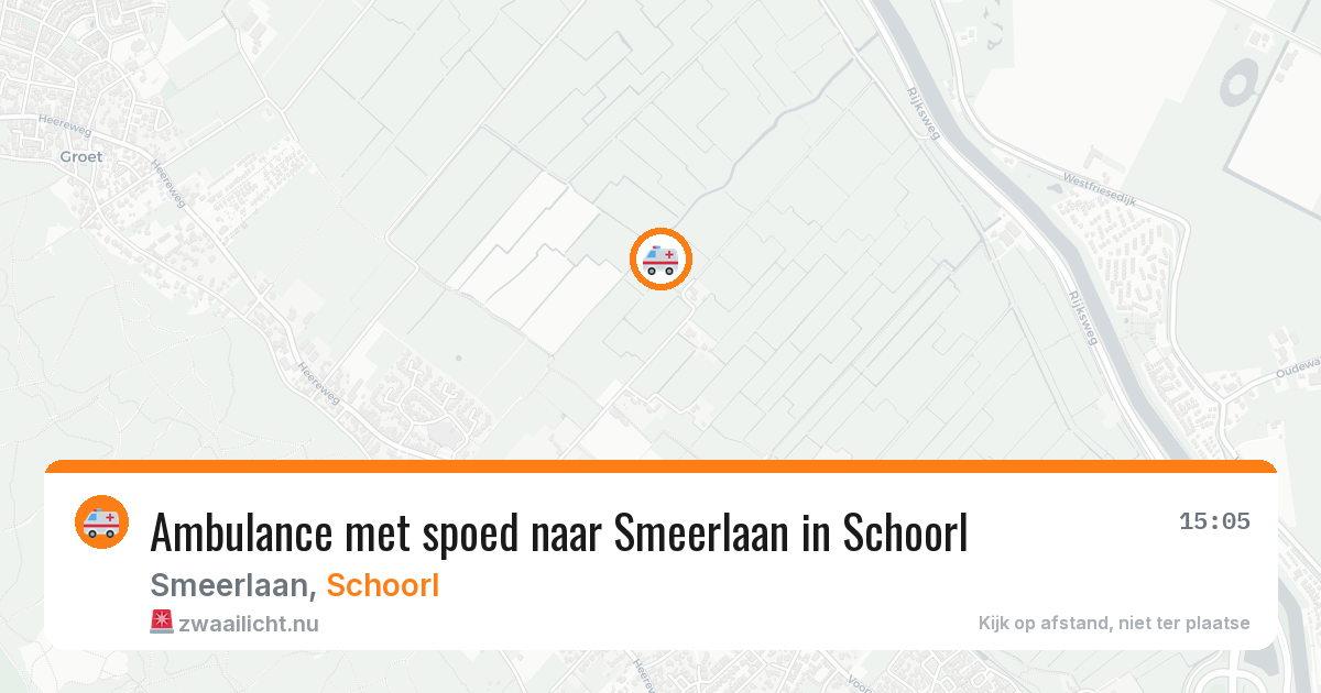 Ambulance met spoed naar Smeerlaan in Schoorl — 7 apr 2026
