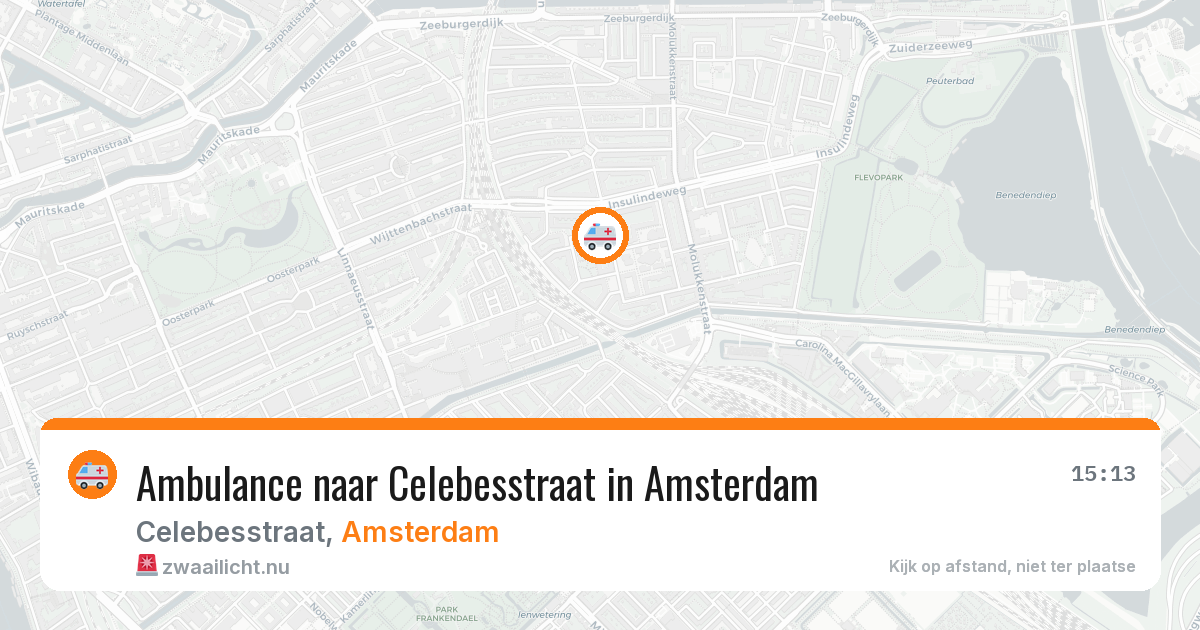 Ambulance naar Celebesstraat in Amsterdam — 22 jul 2026