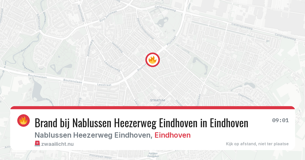 Brand bij Nablussen Heezerweg Eindhoven in Eindhoven — 19 jul 2026